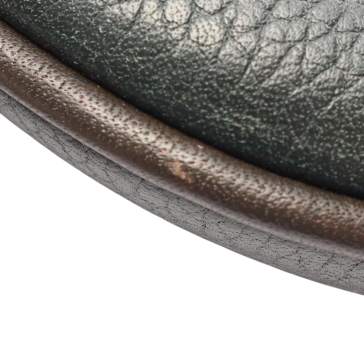 LOEWE Leather Anagram Crossbody — Green
