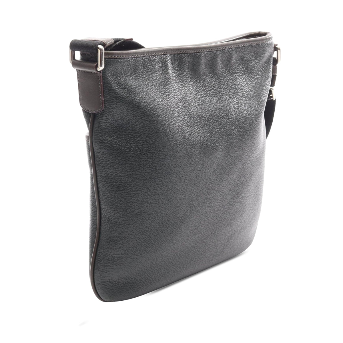 LOEWE Leather Anagram Crossbody — Green