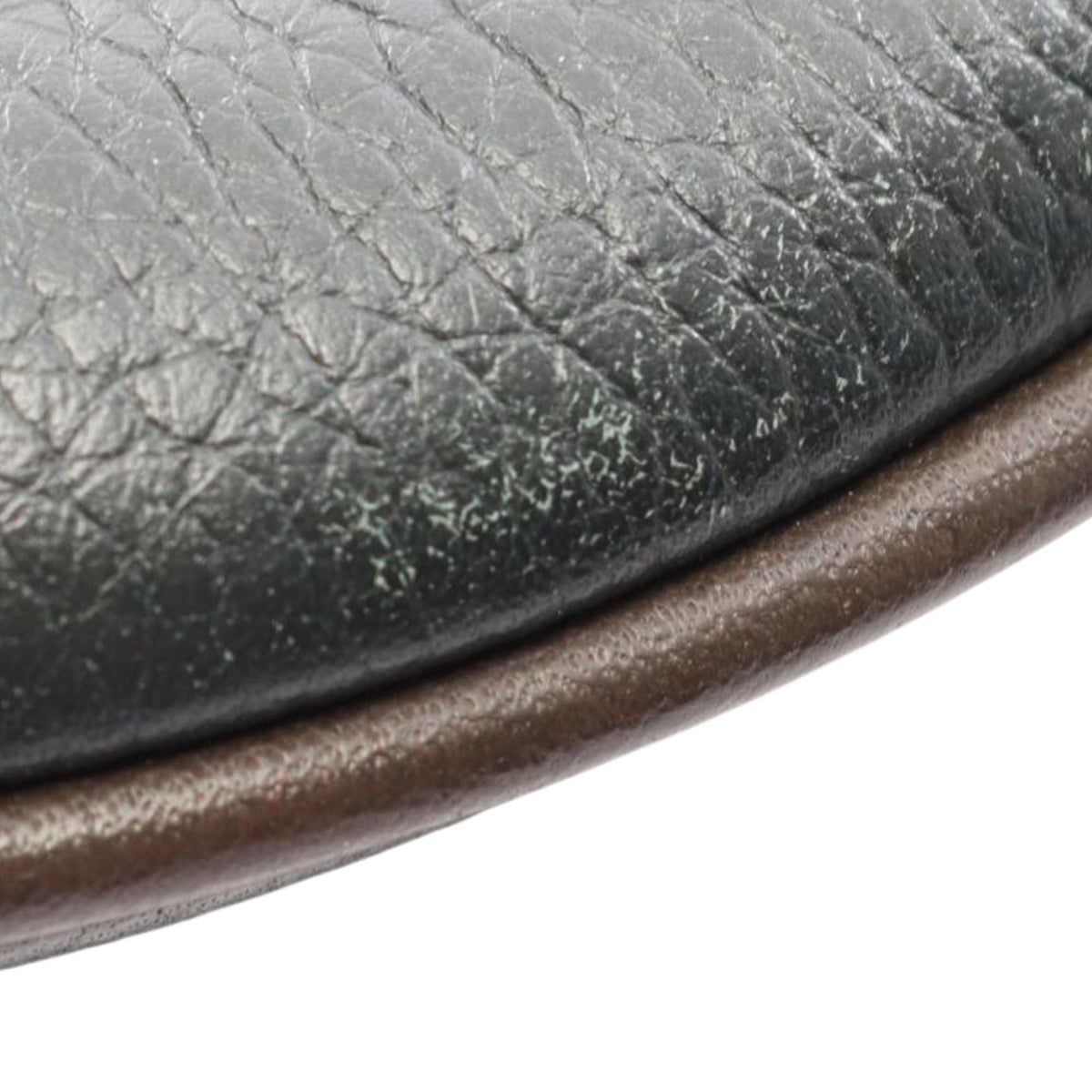LOEWE Leather Anagram Crossbody — Green