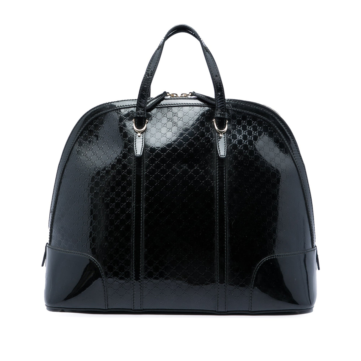 Gucci Large Microguccissima Patent Nice Dome Top Handle Bag