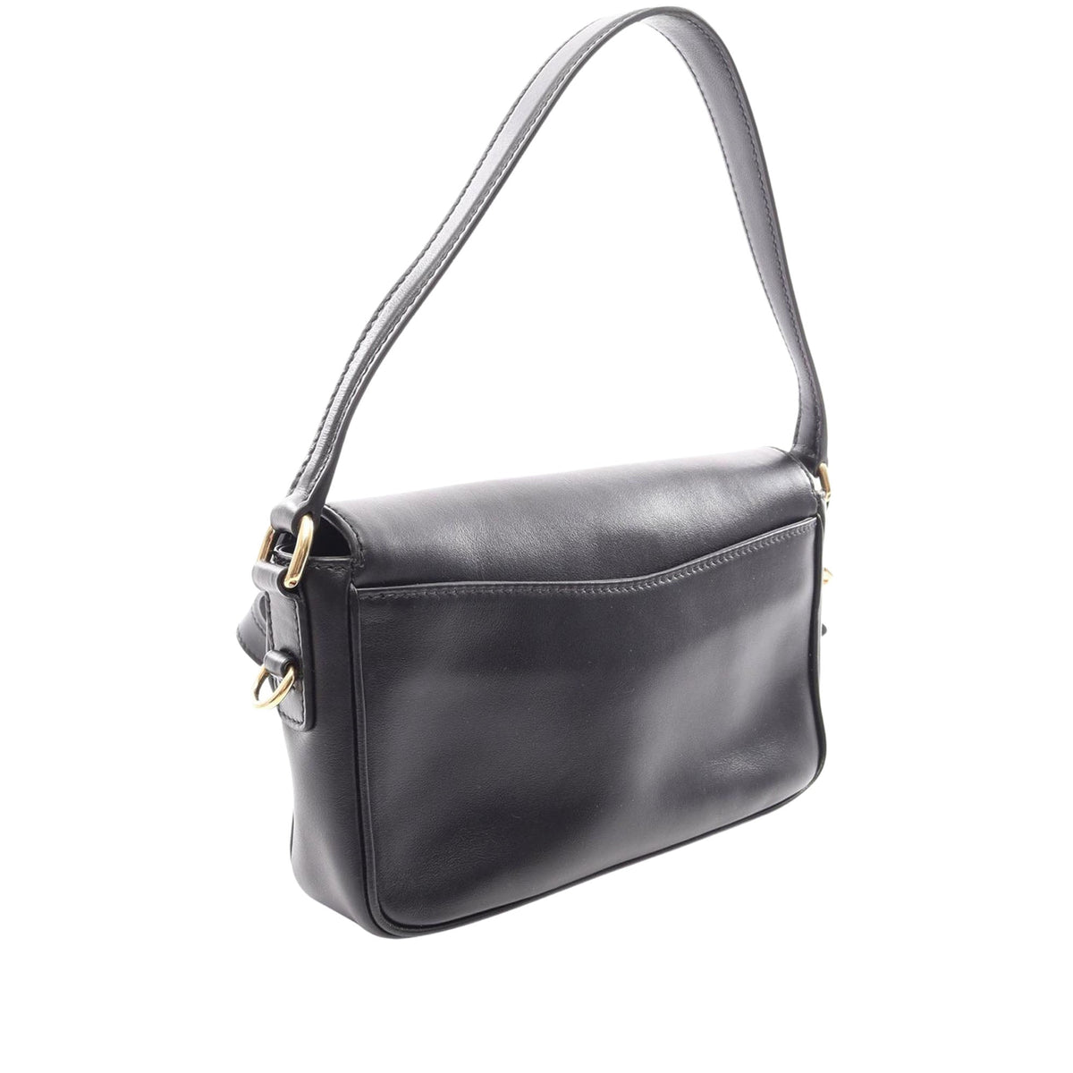 Miu Miu Leather Penny Satchel — Black