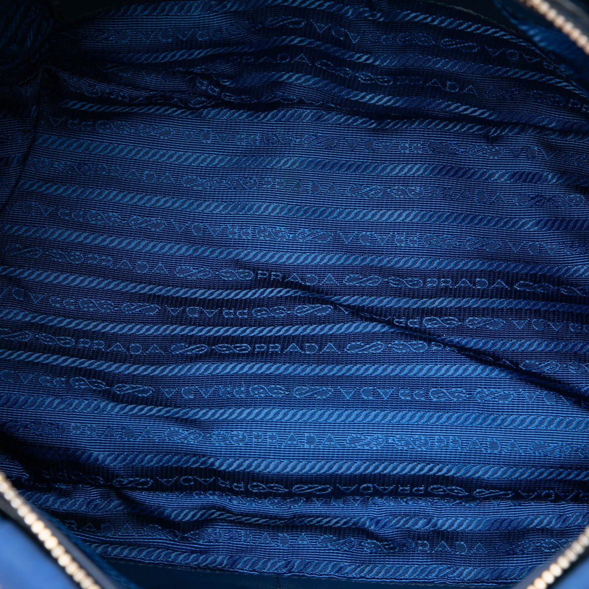 Prada Tessuto Gaufre Satchel — Blue