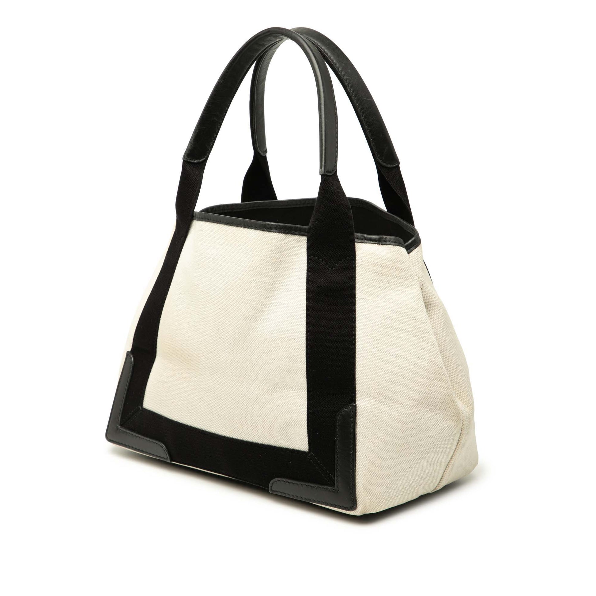 Balenciaga Canvas Navy Cabas Tote S