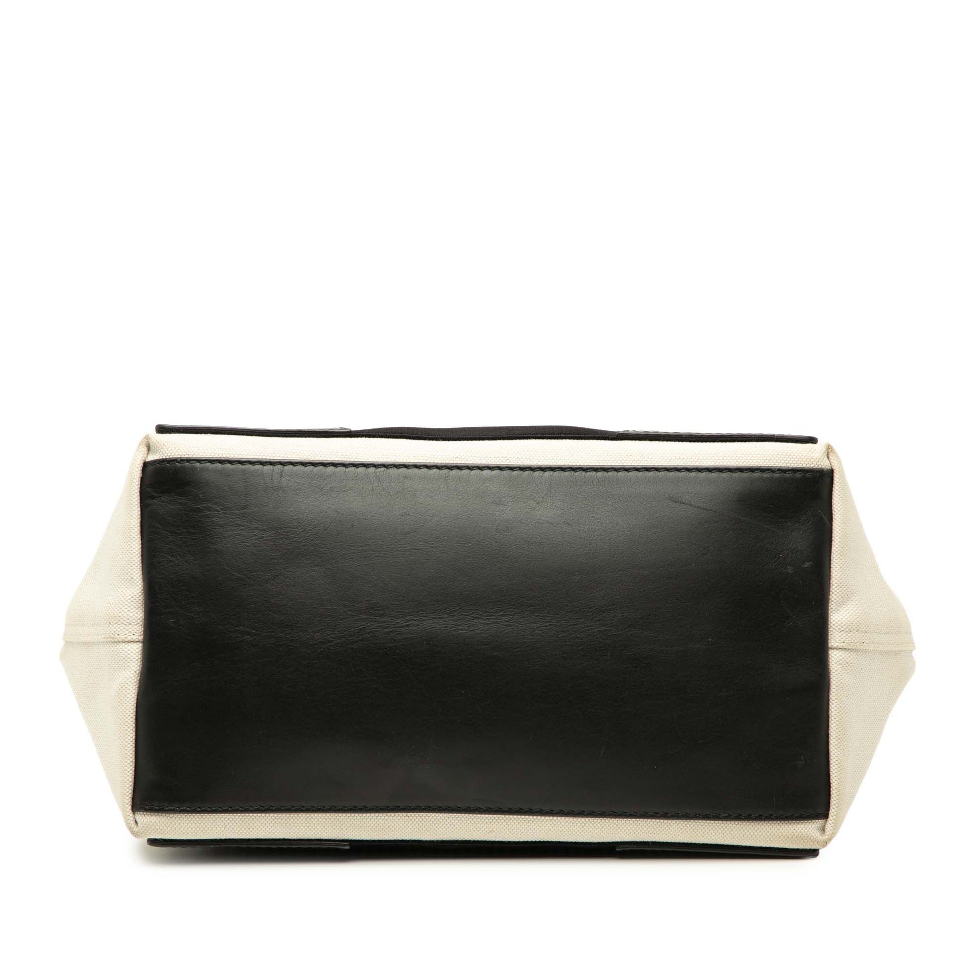 Balenciaga Canvas Navy Cabas Tote S
