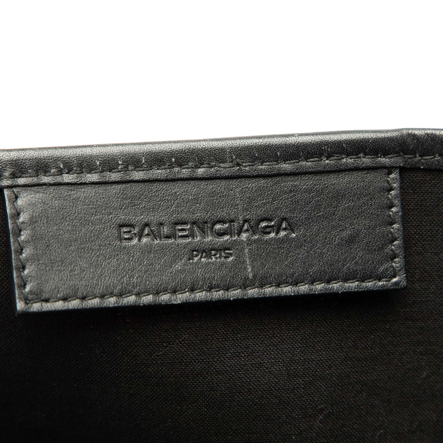 Balenciaga Canvas Navy Cabas Tote S