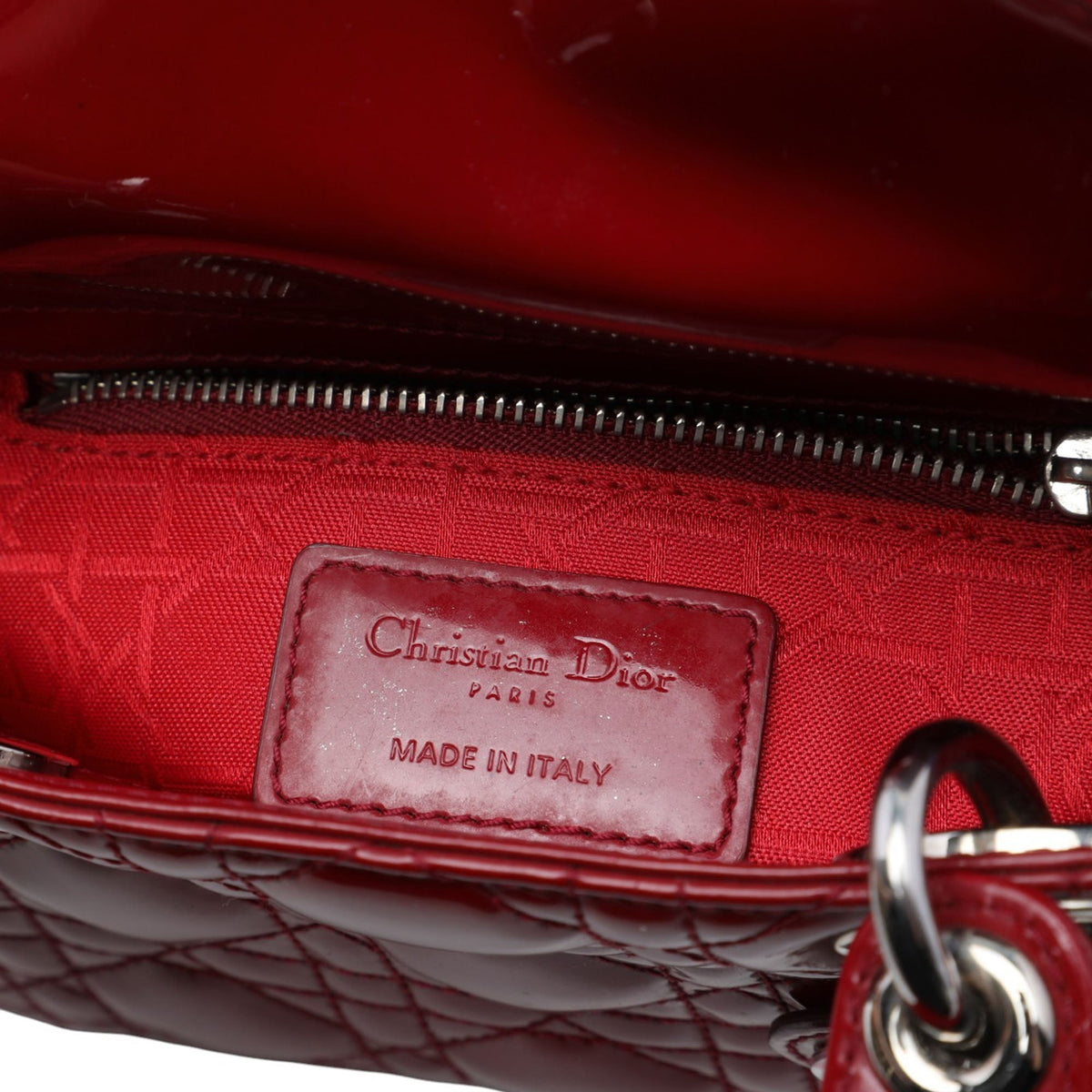 Dior Mini Patent Cannage Lady Dior