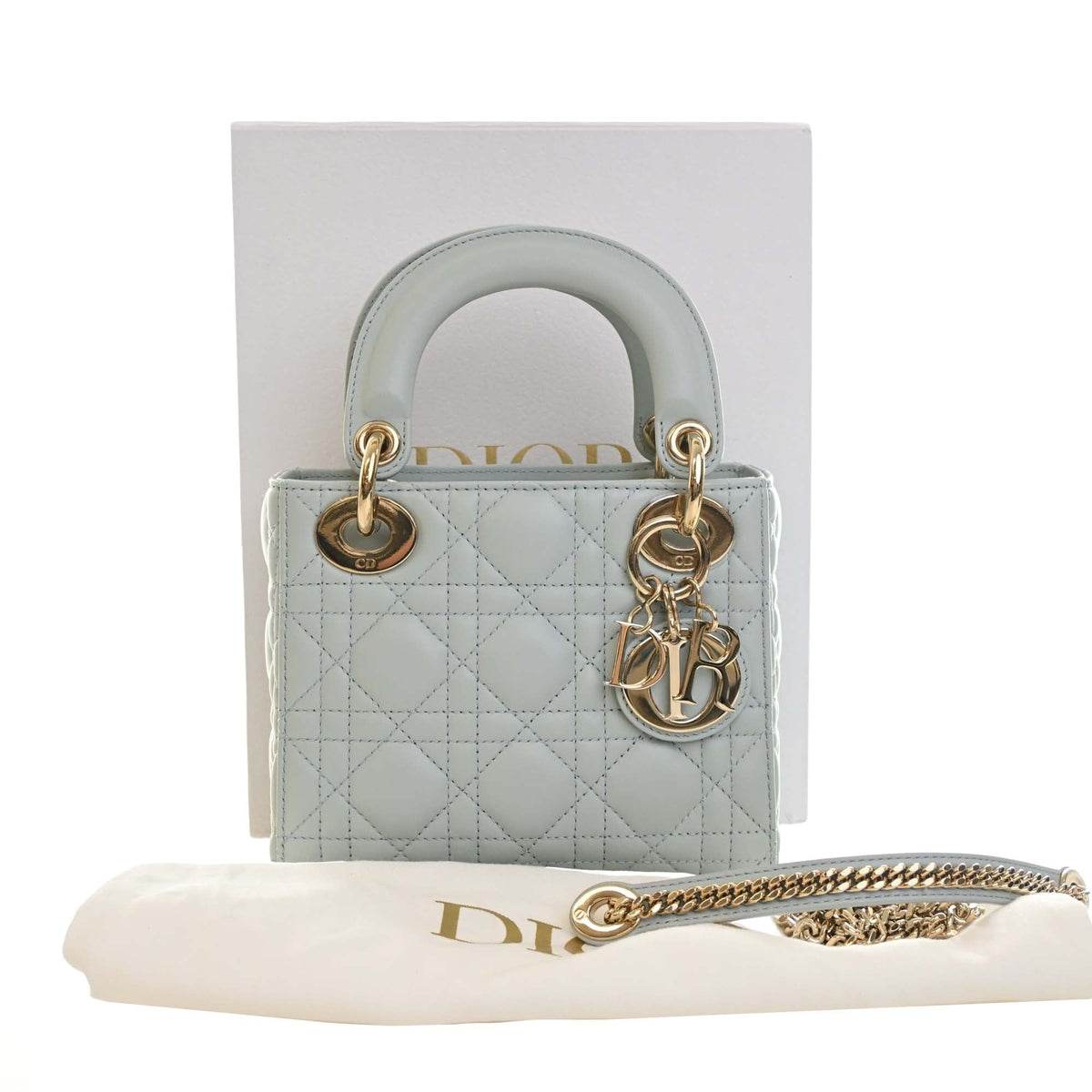 Dior Mini Lambskin Cannage Lady Dior