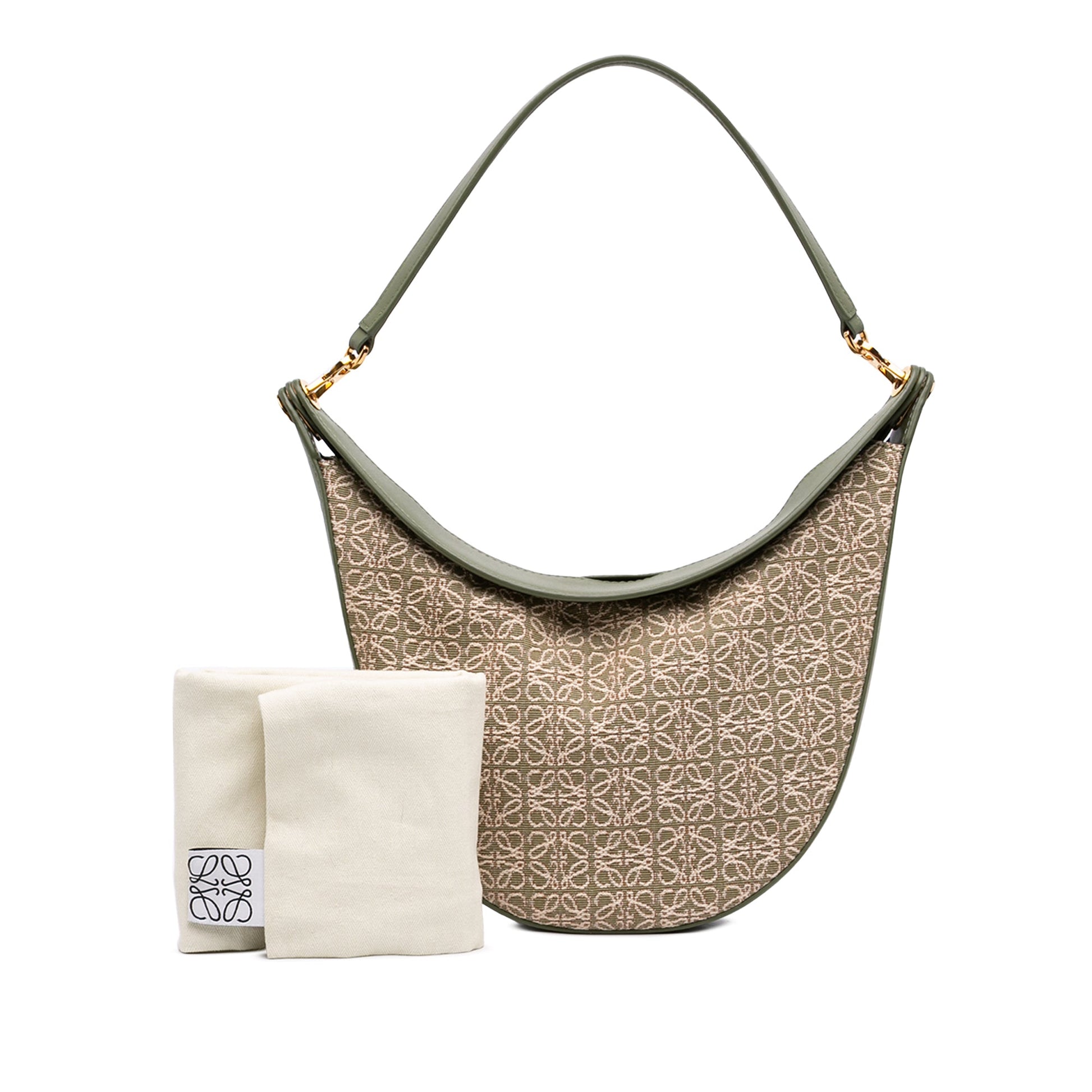 LOEWE Anagram Canvas Luna Hobo