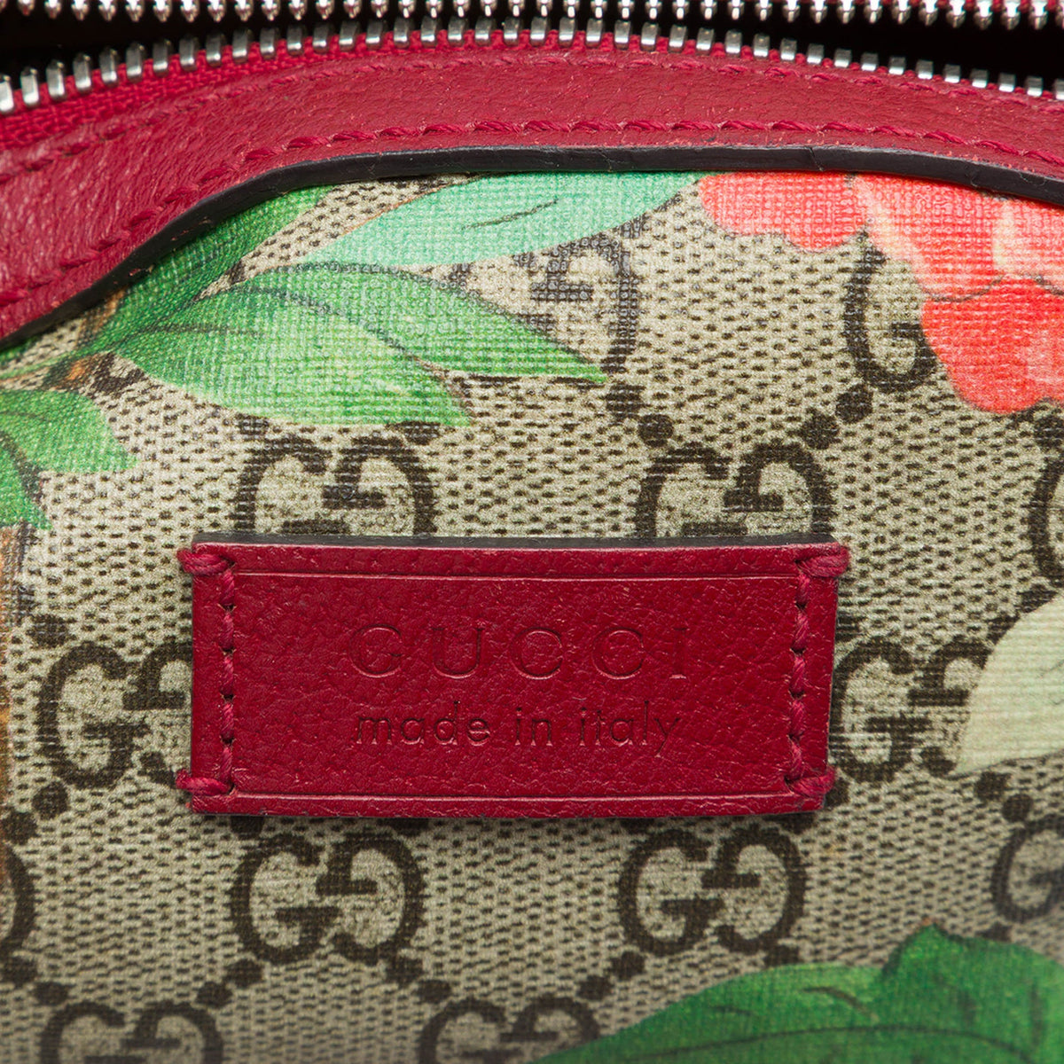 Gucci Small GG Supreme Web Tian Backpack — Beige