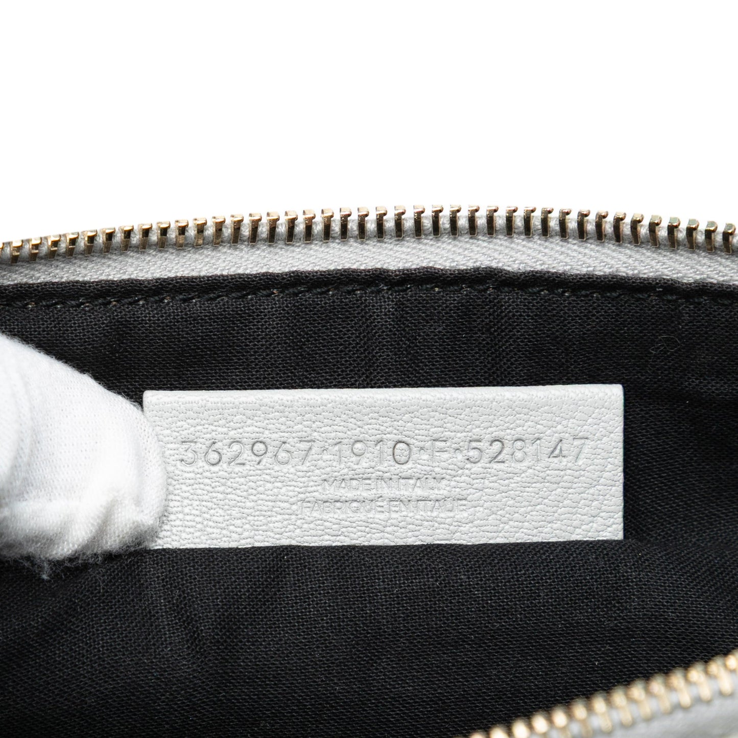 Balenciaga Calfskin Motocross Classic Zip Around Flat Clutch