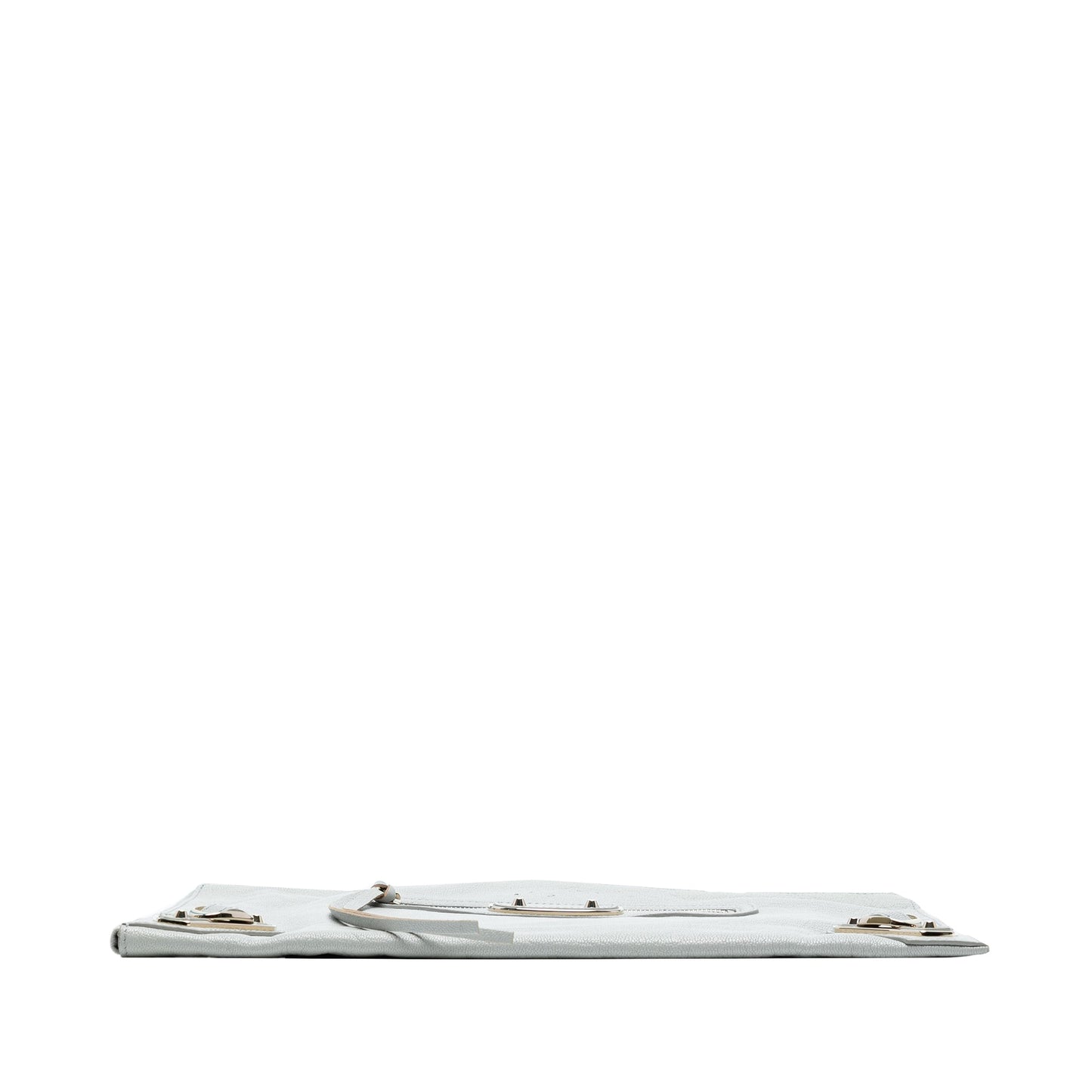 Balenciaga Calfskin Motocross Classic Zip Around Flat Clutch