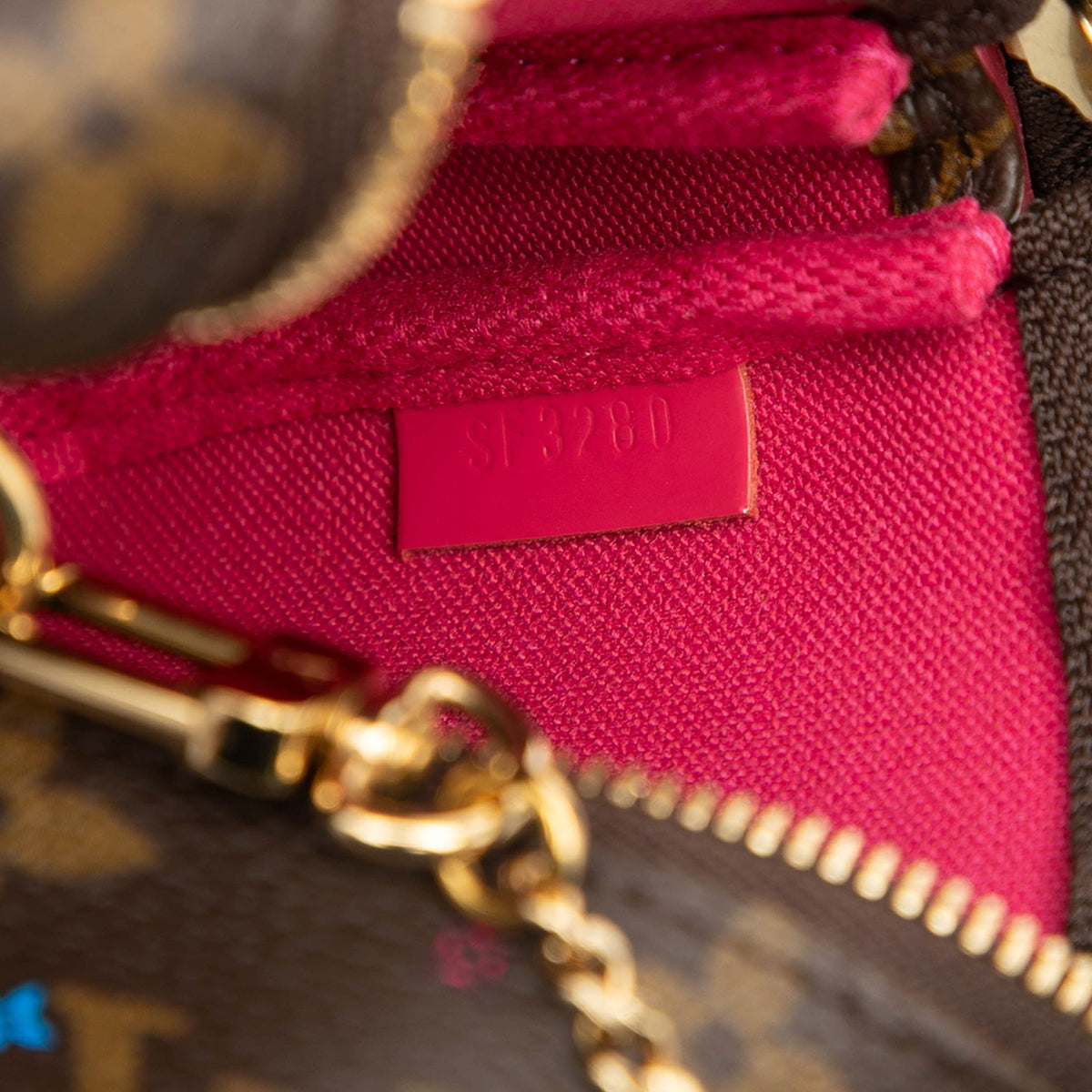 Louis Vuitton Monogram Vivienne Christmas Roller Coaster Mini Pochette Accessoires
