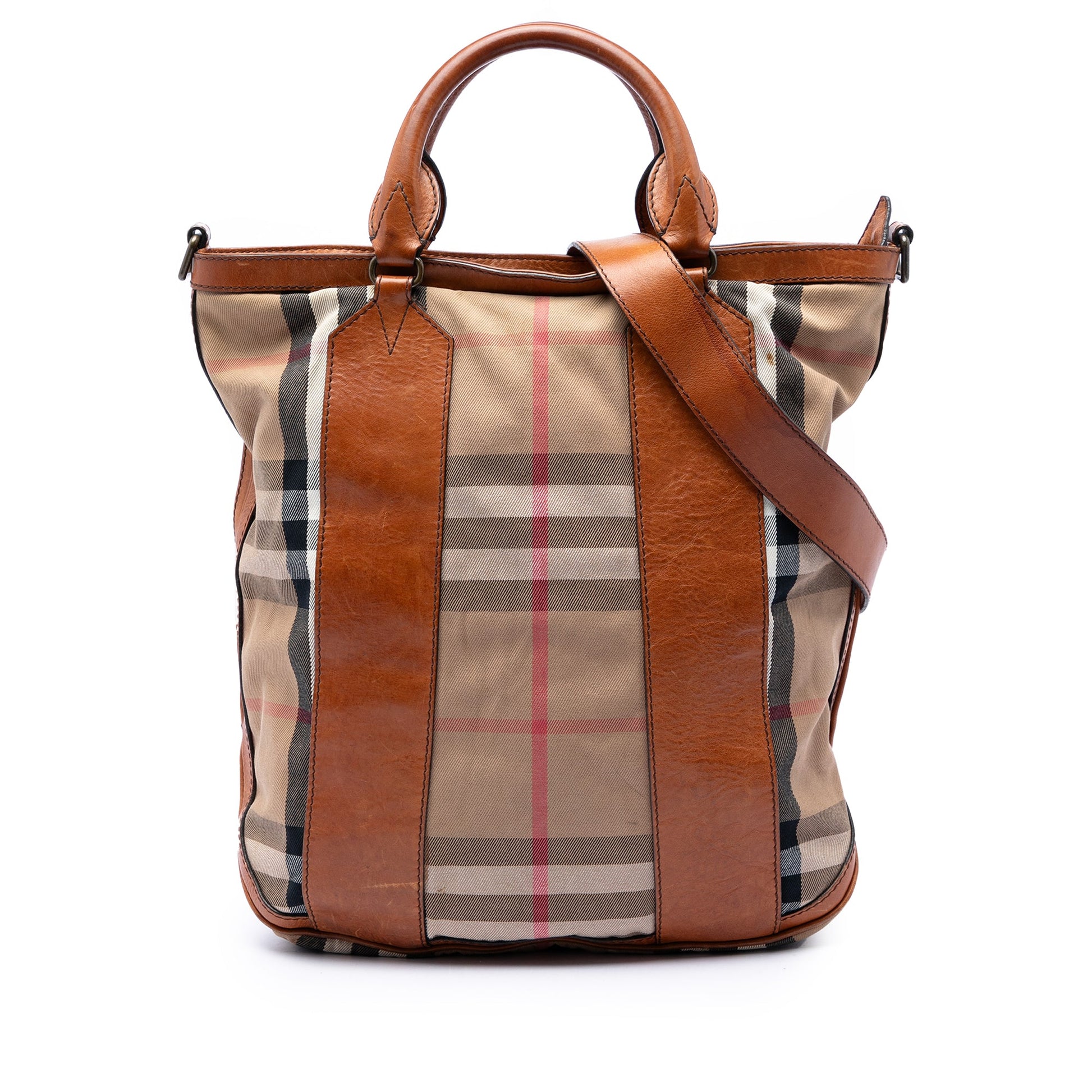 Burberry House Check Canvas Bonington Satchel