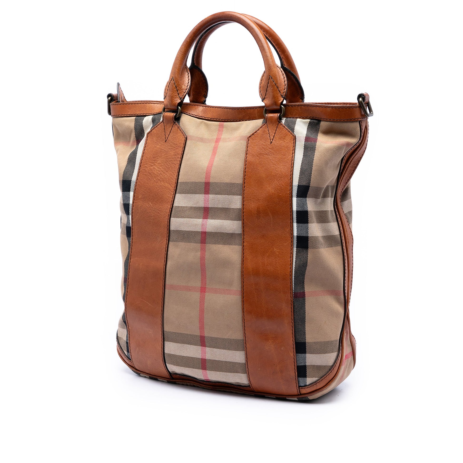 Burberry House Check Canvas Bonington Satchel