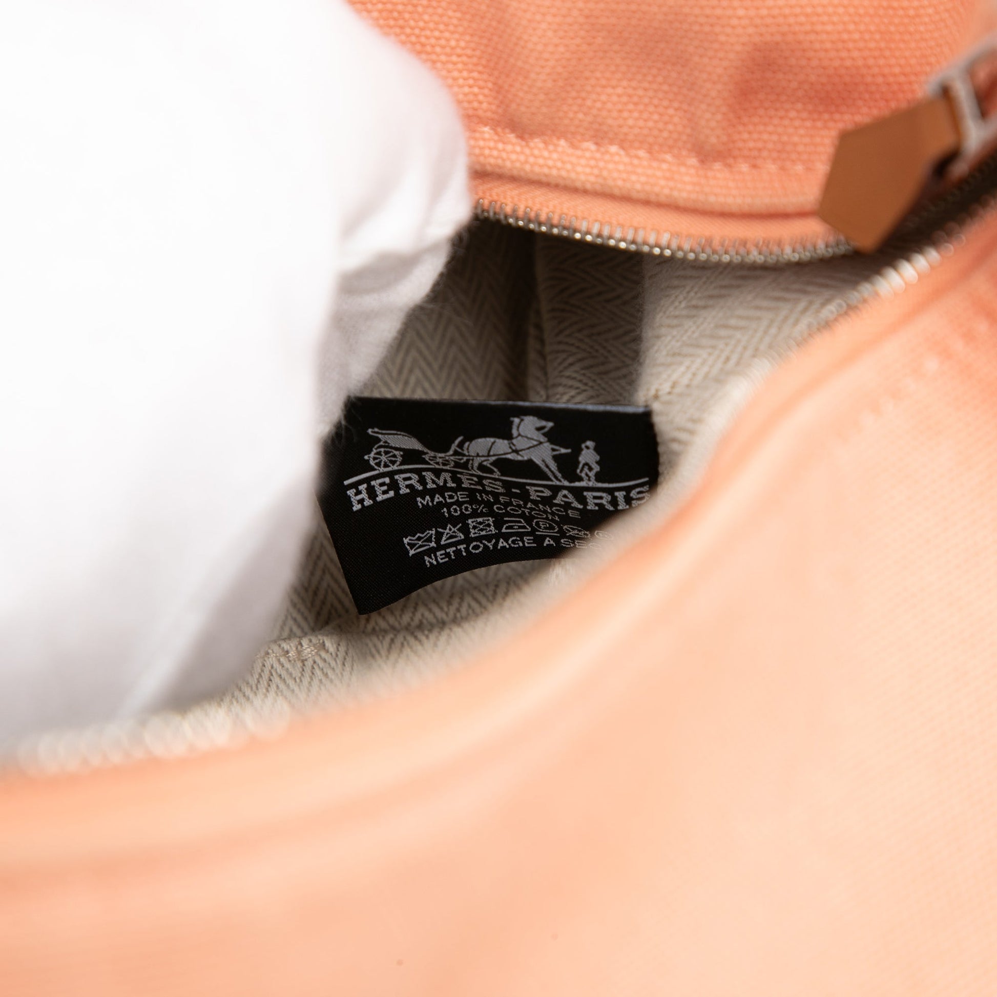 Hermès Large Toile Bride A Brac Case