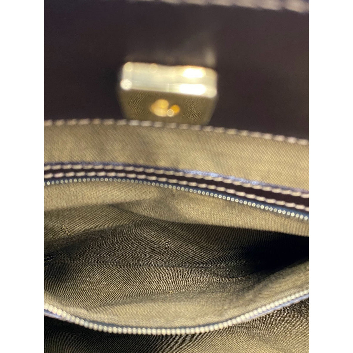 Fendi Zucca Canvas Twins Tote — Brown