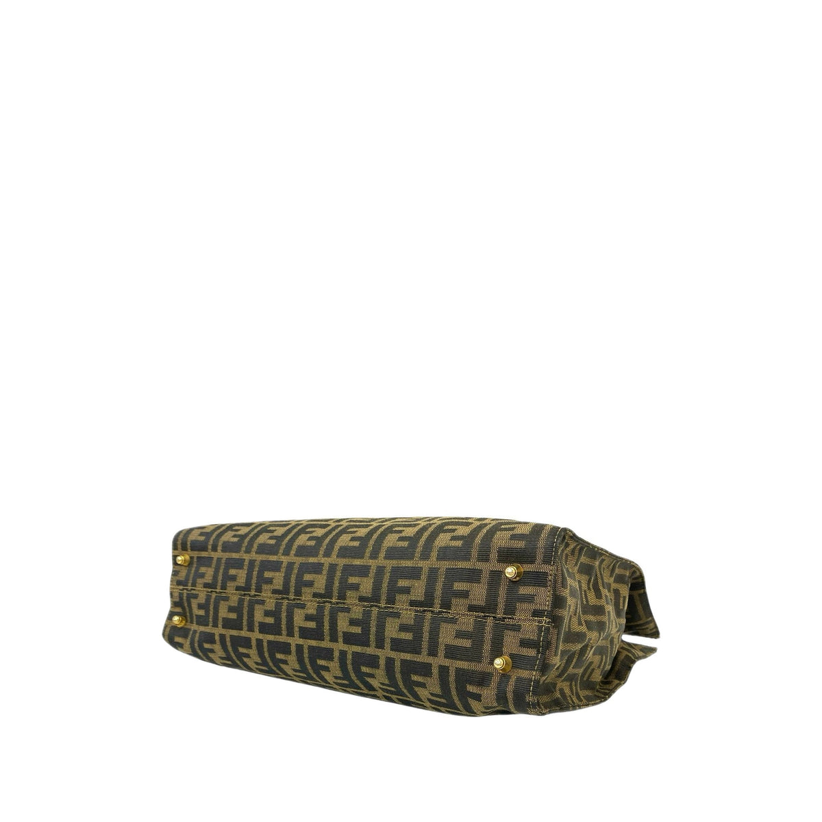Fendi Zucca Canvas Twins Tote — Brown