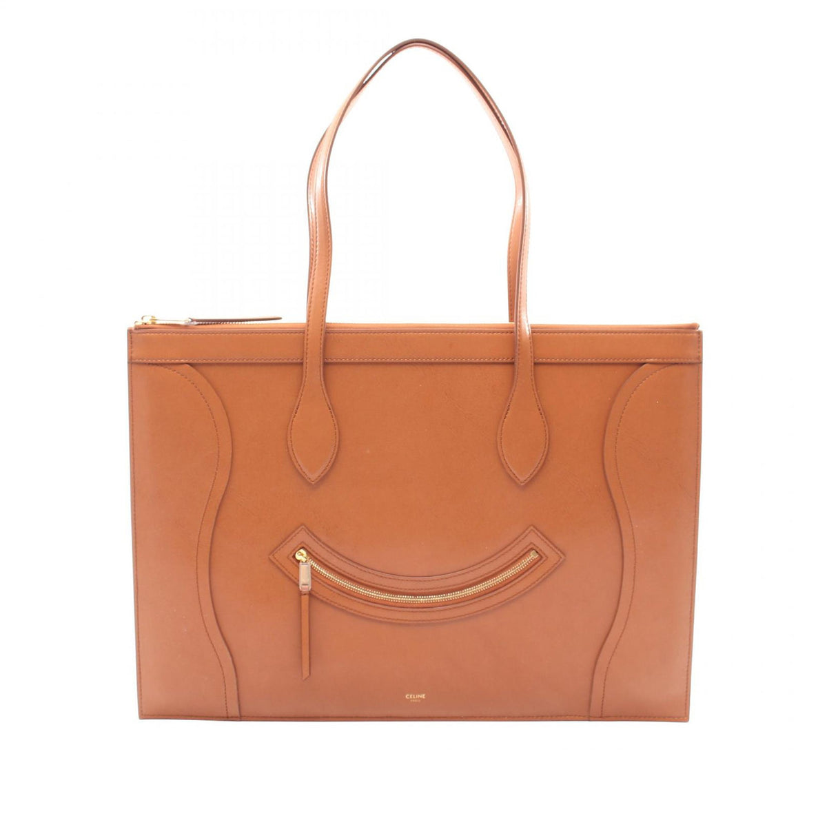 Celine Smmoth Calfskin Flat Cabas New Luggage
