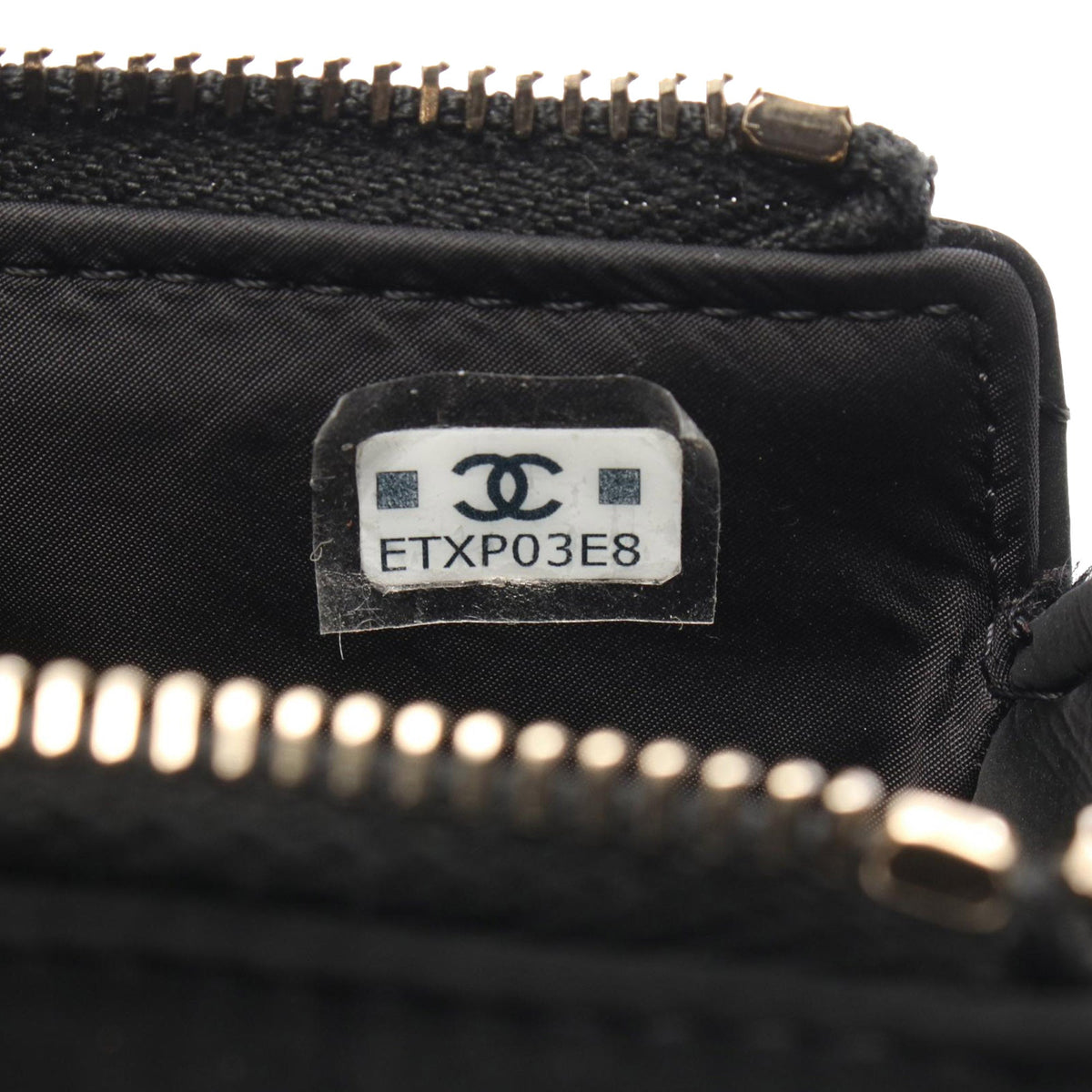 Chanel Coco Neige Velvet Effect Nylon Clutch with Chain