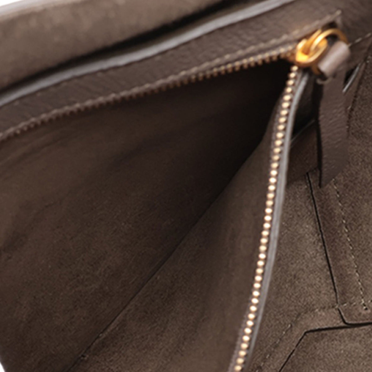 Celine Small Leather Phantom Cabas Tote — Gray