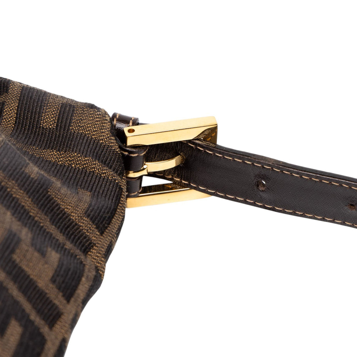 Fendi Zucca Canvas Baguette — Brown