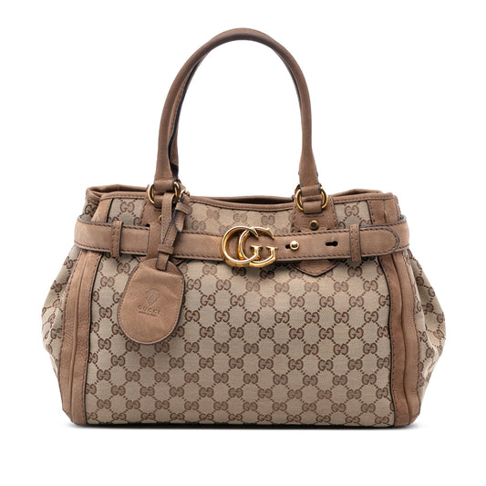 GG Canvas Running Tote