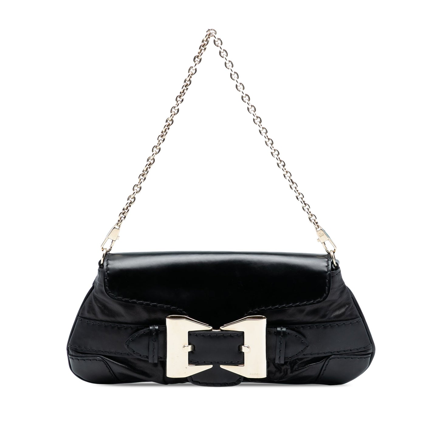 Gucci Leather Dialux Queen Shoulder Bag