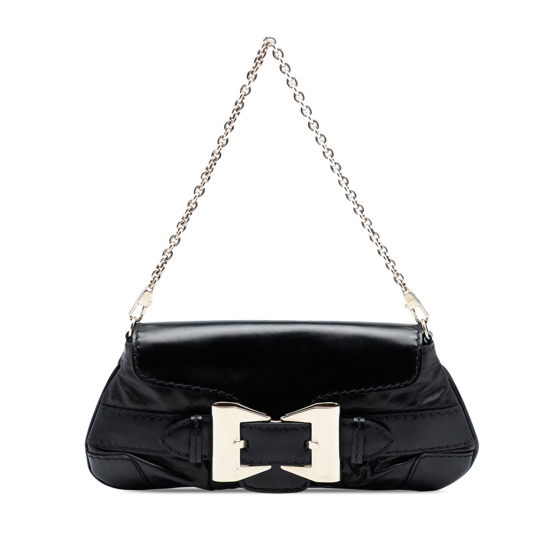 Gucci Leather Dialux Queen Shoulder Bag