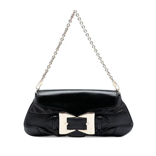 Gucci Leather Dialux Queen Shoulder Bag