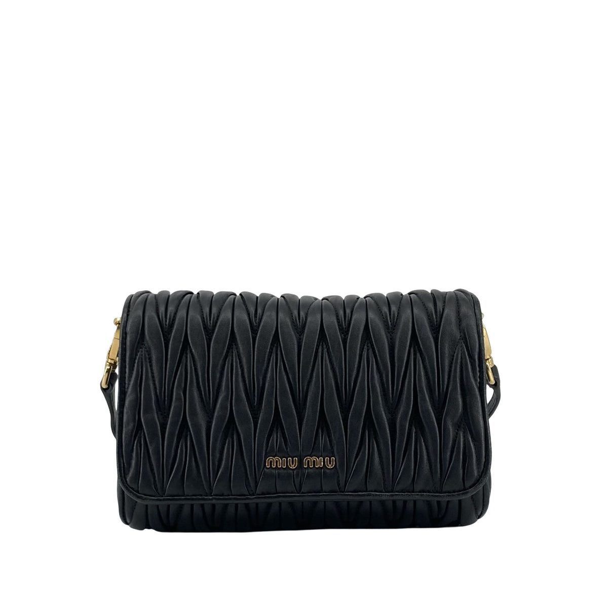 Miu Miu Matelasse Nappa Flap Crossbody