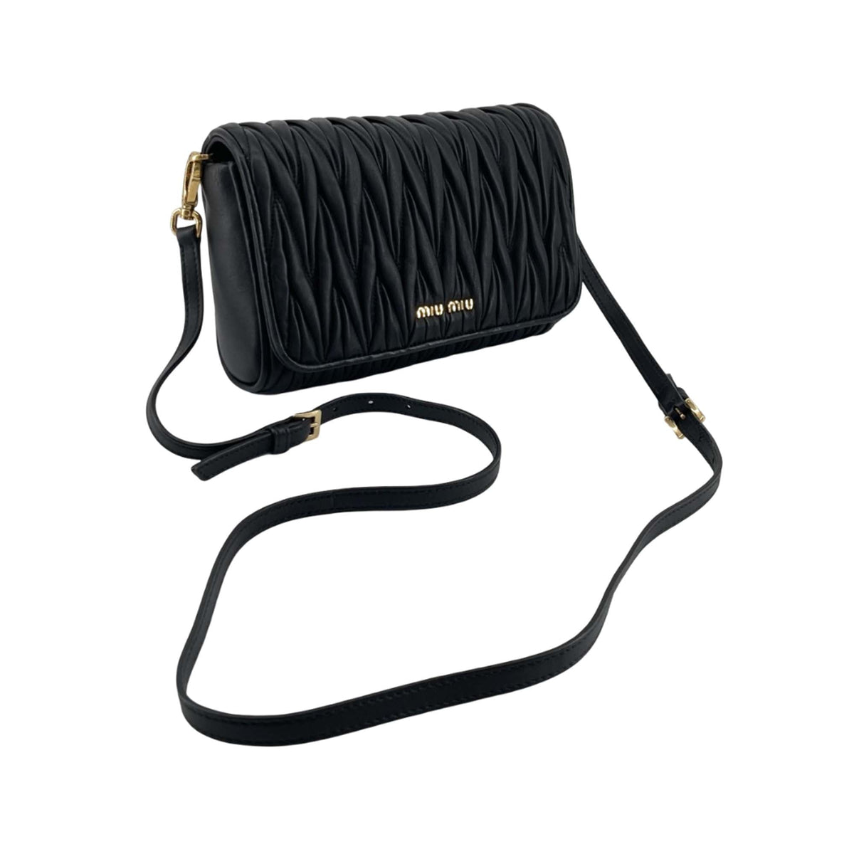 Miu Miu Matelasse Nappa Flap Crossbody