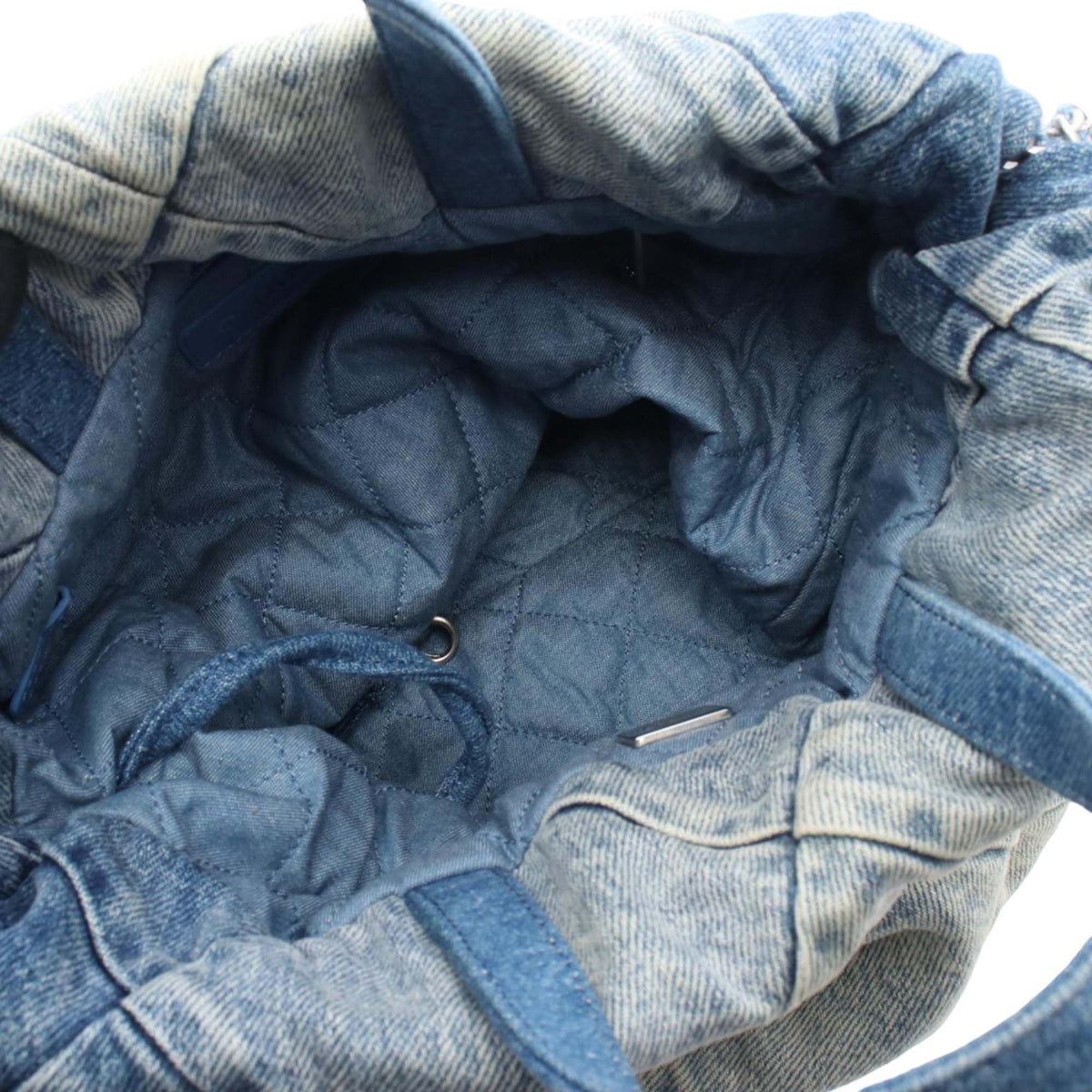 Chanel Small Quilted Denim Chanel 22 Backpack