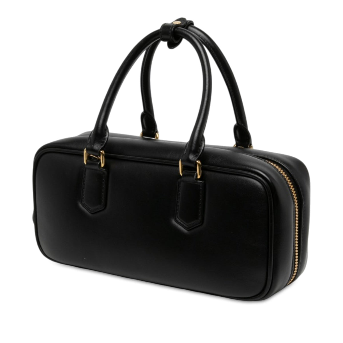 Miu Miu Leather Arcadie Satchel — Black
