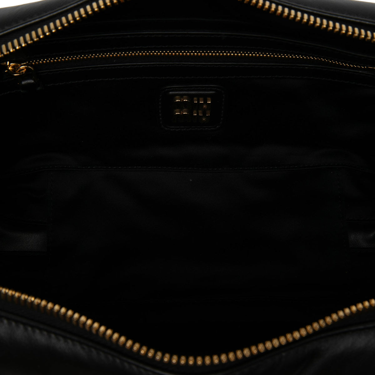 Miu Miu Leather Arcadie Satchel — Black