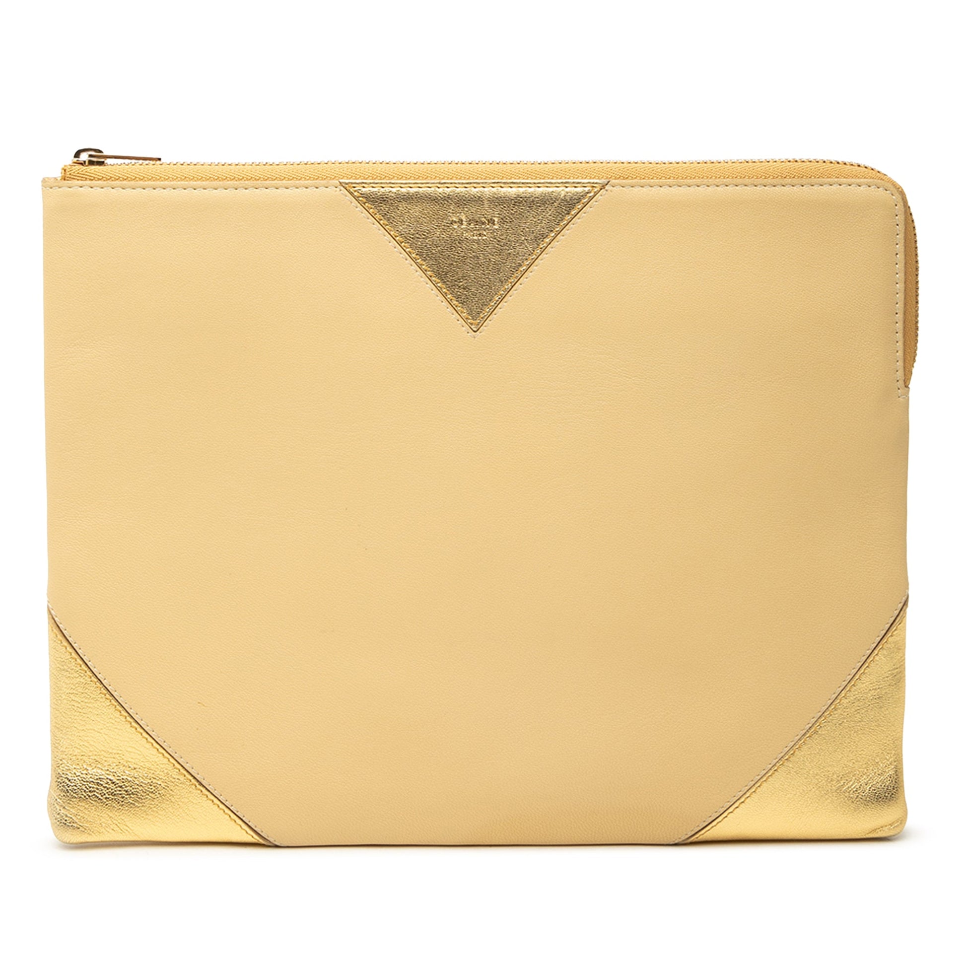 Celine Bicolor Lambskin Coeur Clutch