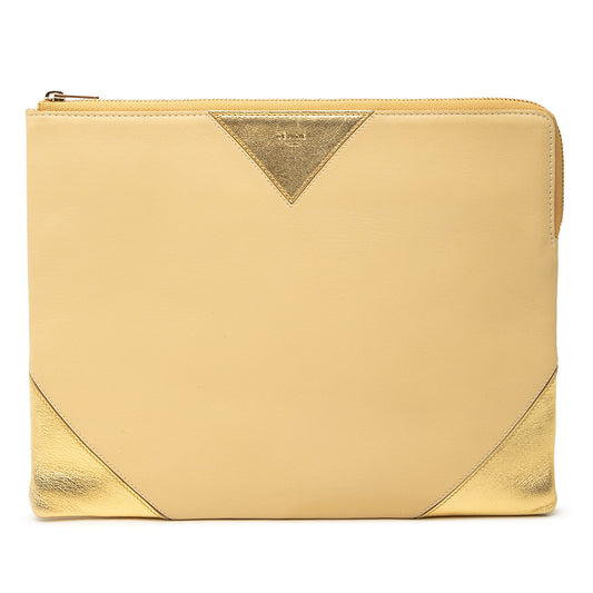 Celine Bicolor Lambskin Coeur Clutch