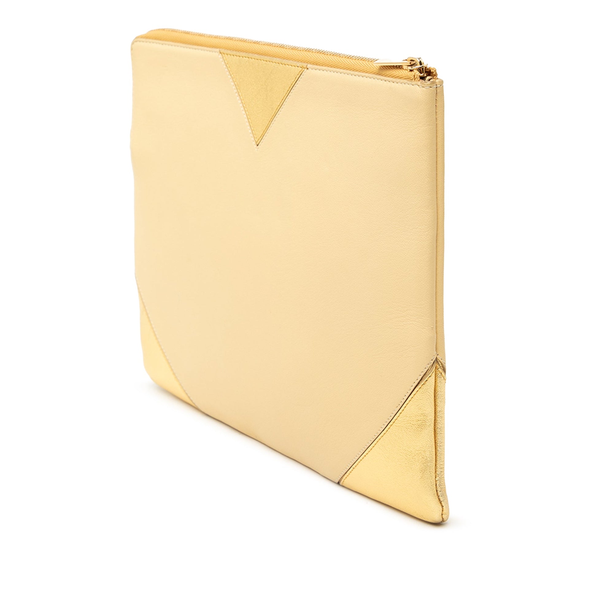 Celine Bicolor Lambskin Coeur Clutch