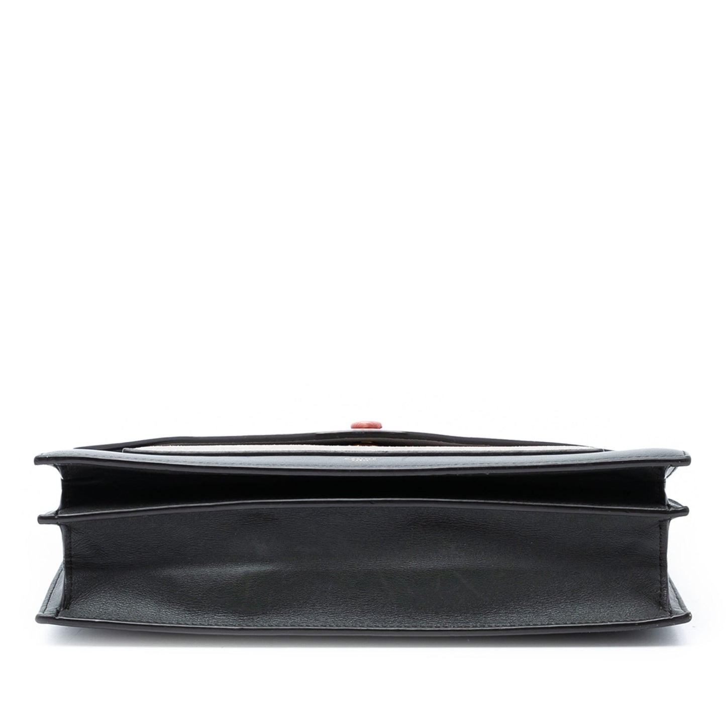 Celine Tricolor Leather and Suede Pocket Envelope Wallet on Chain
