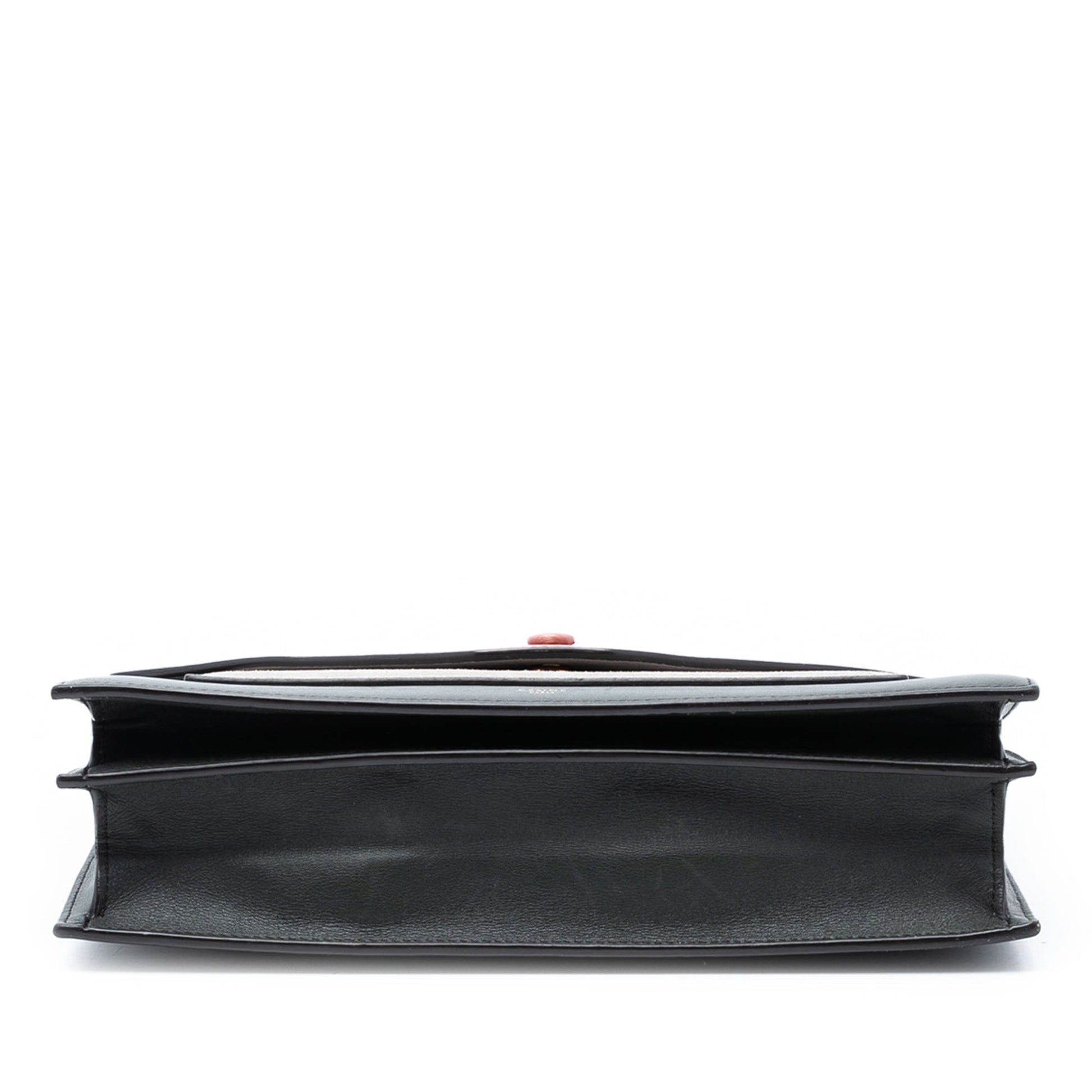 Celine Tricolor Leather and Suede Pocket Envelope Wallet on Chain
