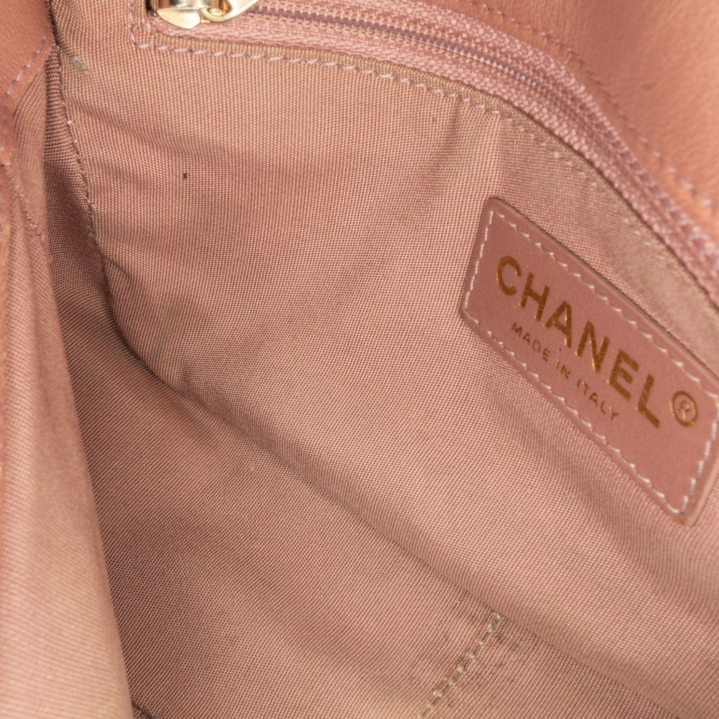 Chanel Mini Rectangular Chevron Lambskin Chain Around Flap