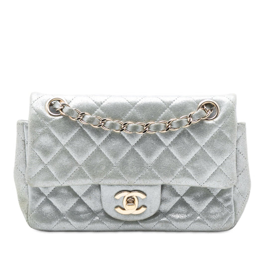 Chanel Mini Rectangular Classic Iridescent Lambskin Single Flap