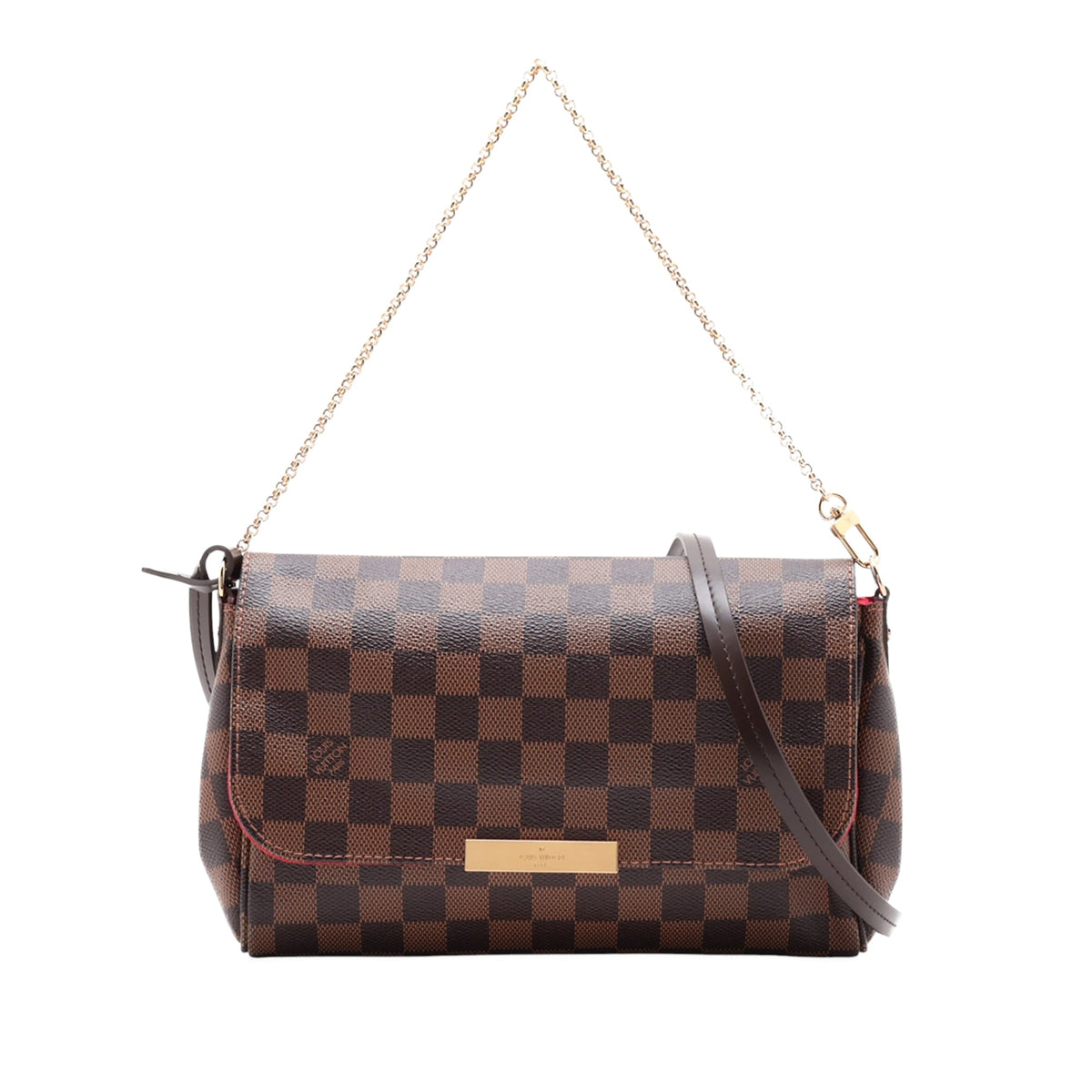 Louis Vuitton Damier Ebene Favorite MM — Brown