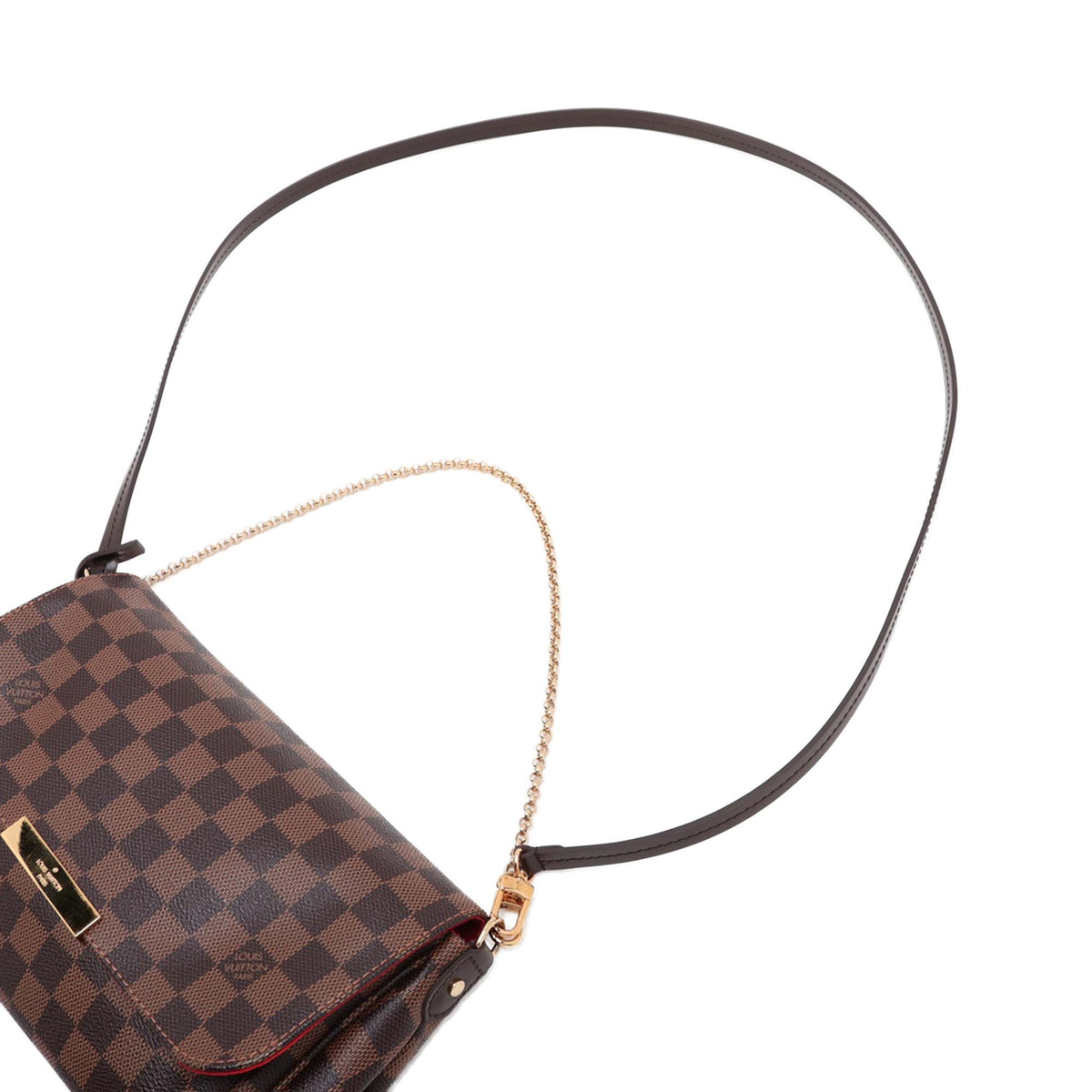 Louis Vuitton Damier Ebene Favorite MM — Brown