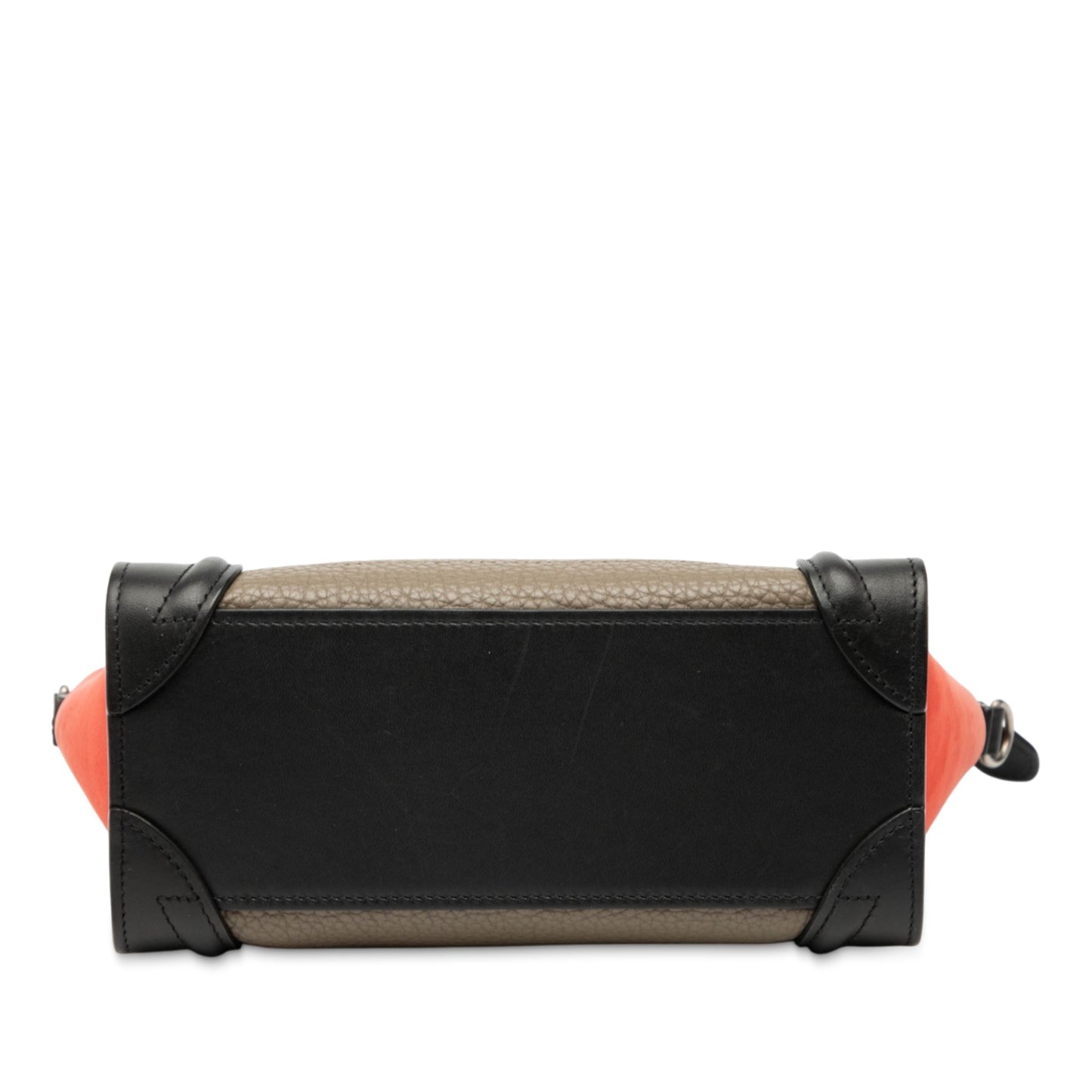Celine Nano Tricolor Nubuck and Drummed Calfskin Luggage Tote
