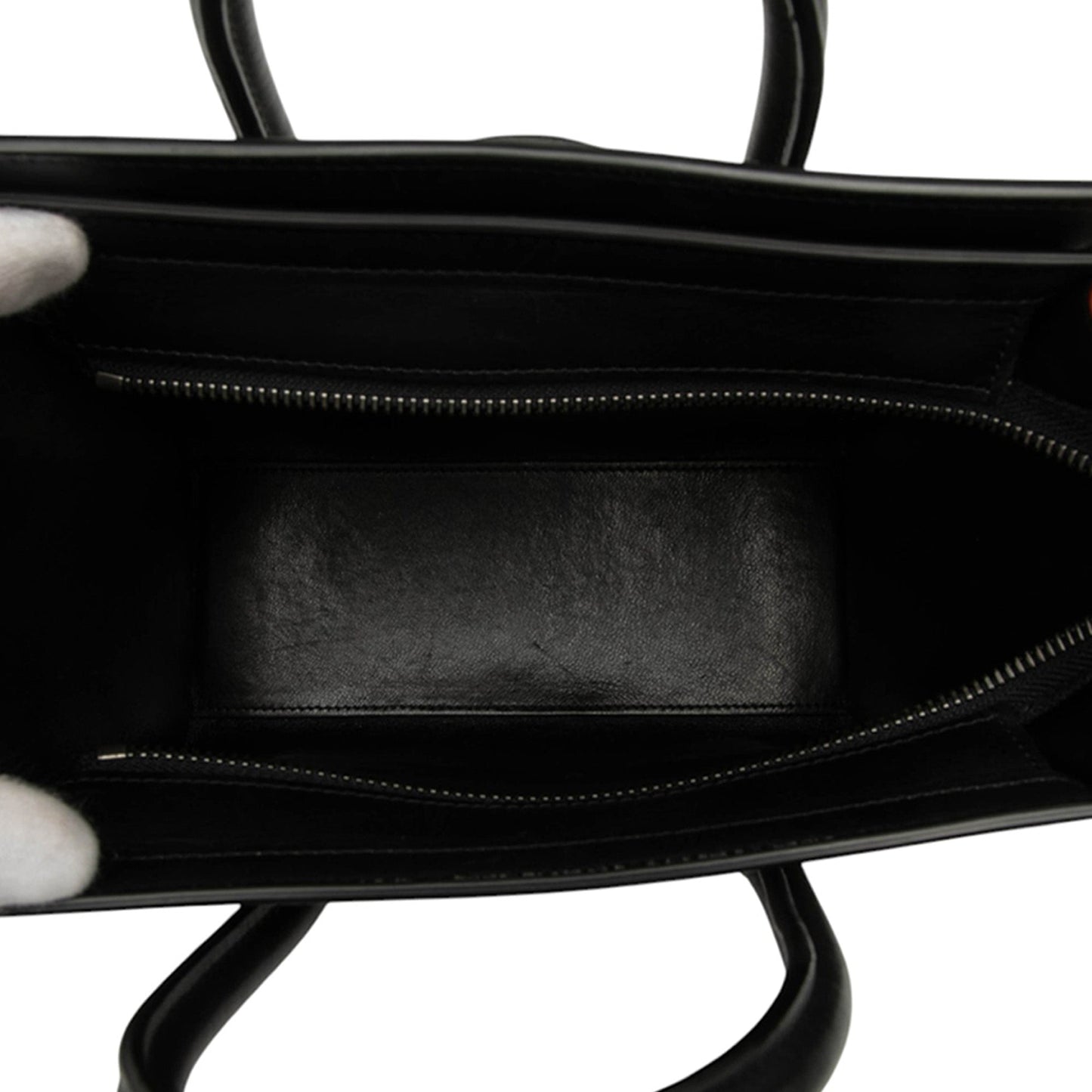 Celine Nano Tricolor Nubuck and Drummed Calfskin Luggage Tote
