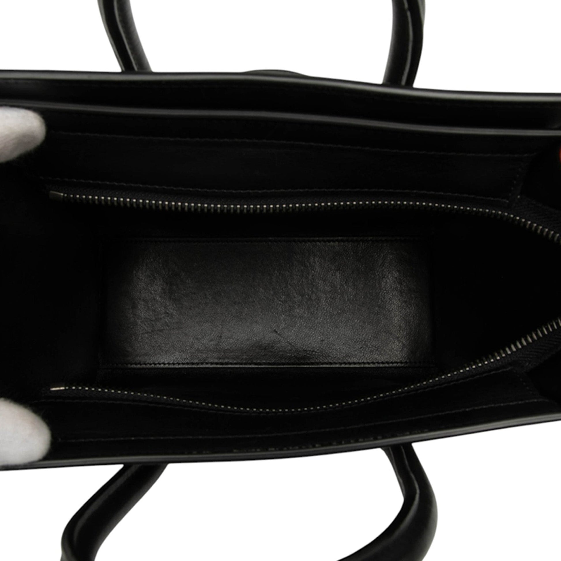 Celine Nano Tricolor Nubuck and Drummed Calfskin Luggage Tote