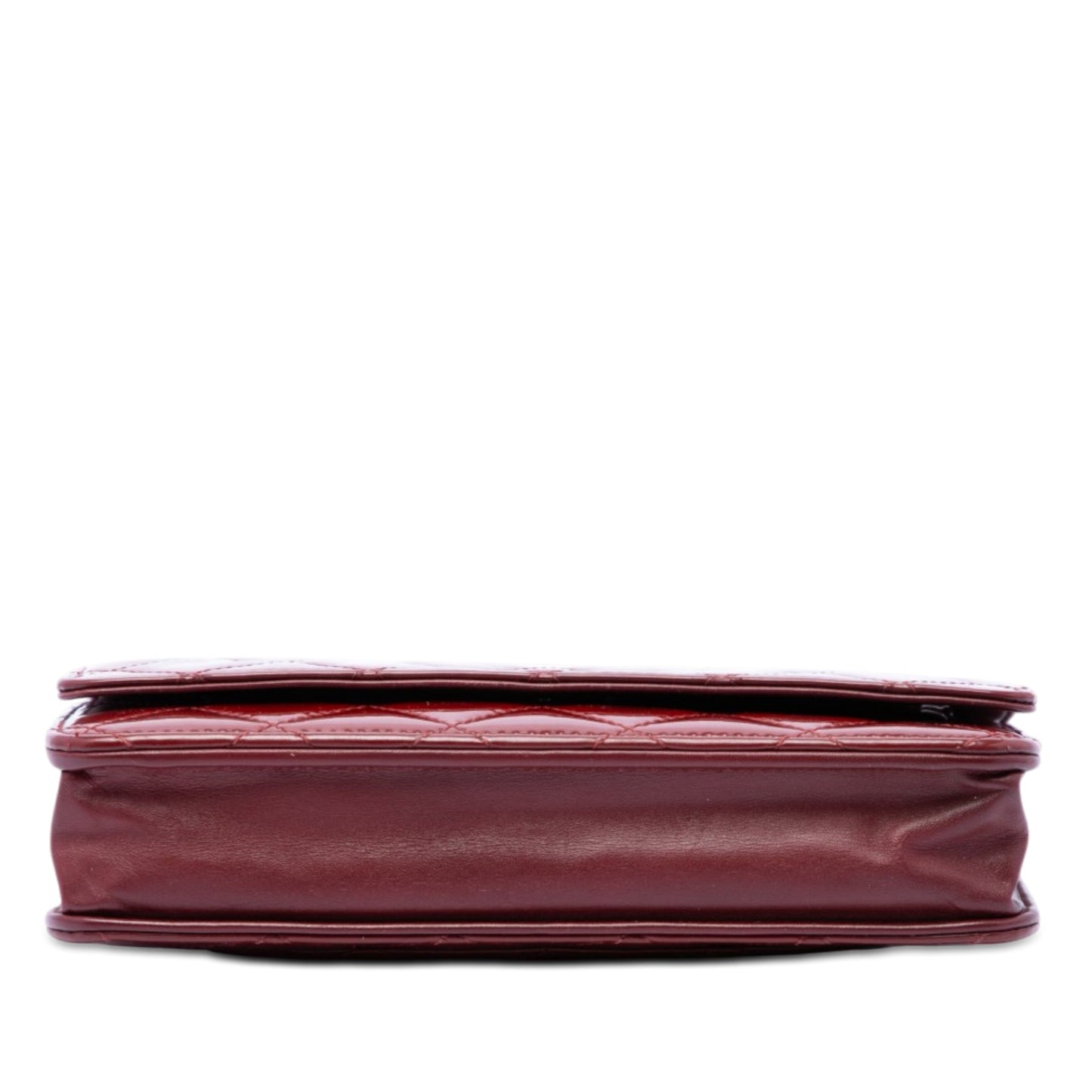 Chanel CC Quilted Patent Wallet on Chain