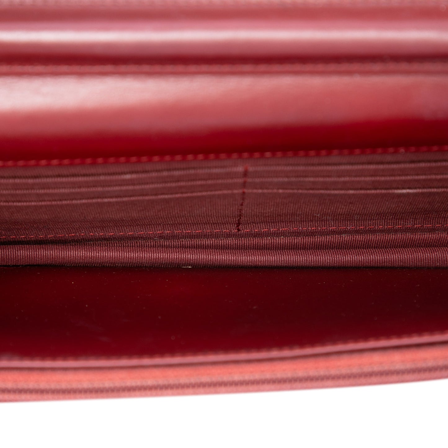 Chanel CC Quilted Patent Wallet on Chain