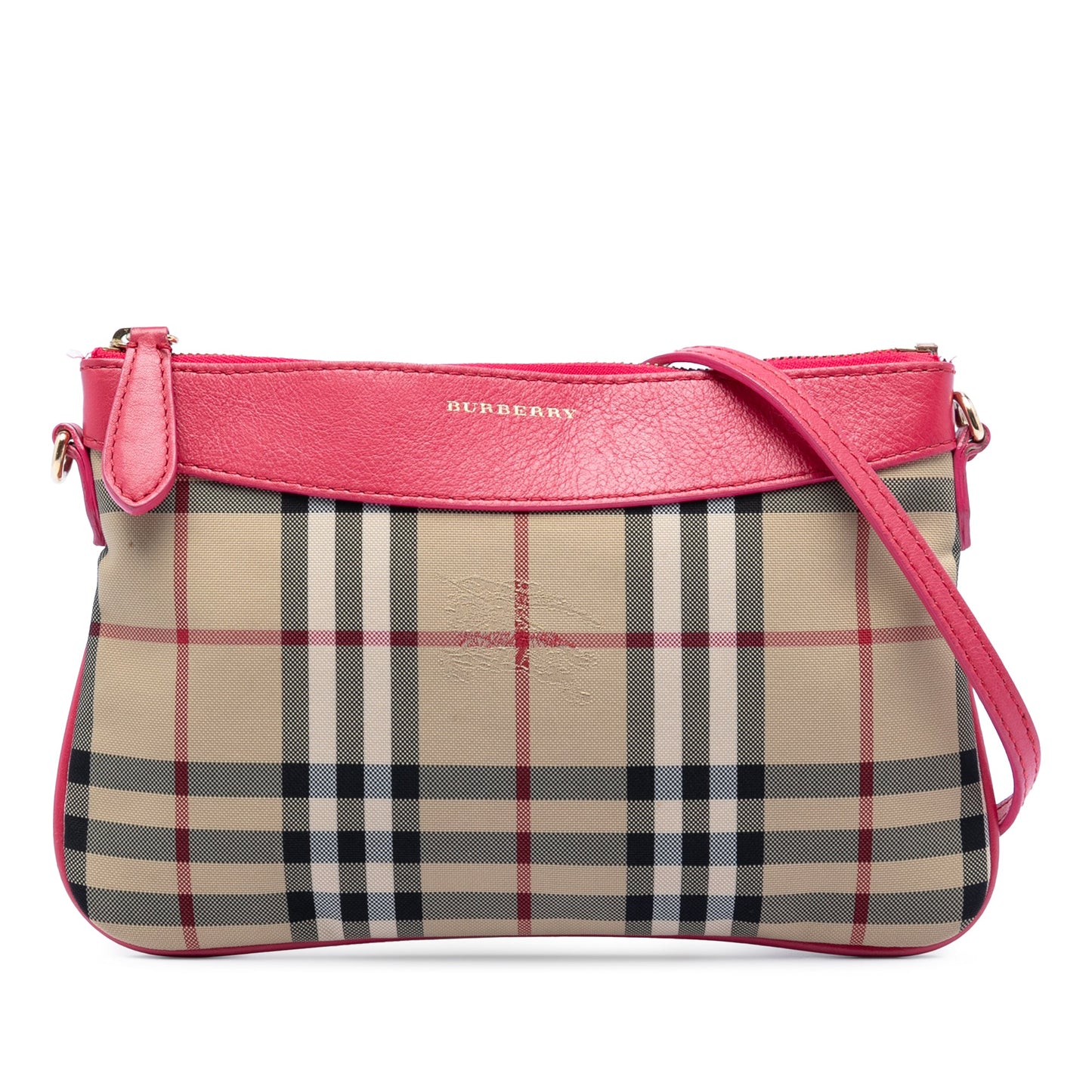 Burberry Haymarket Check Nylon Peyton Crossbody