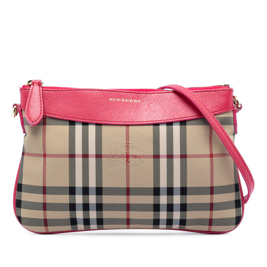 Burberry Haymarket Check Nylon Peyton Crossbody